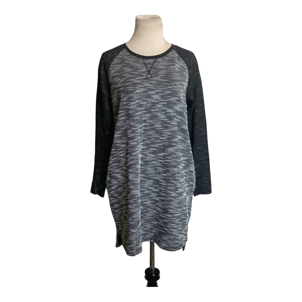Merona Two Tone Long Sleeve Mini Shirt Dress Size Medium